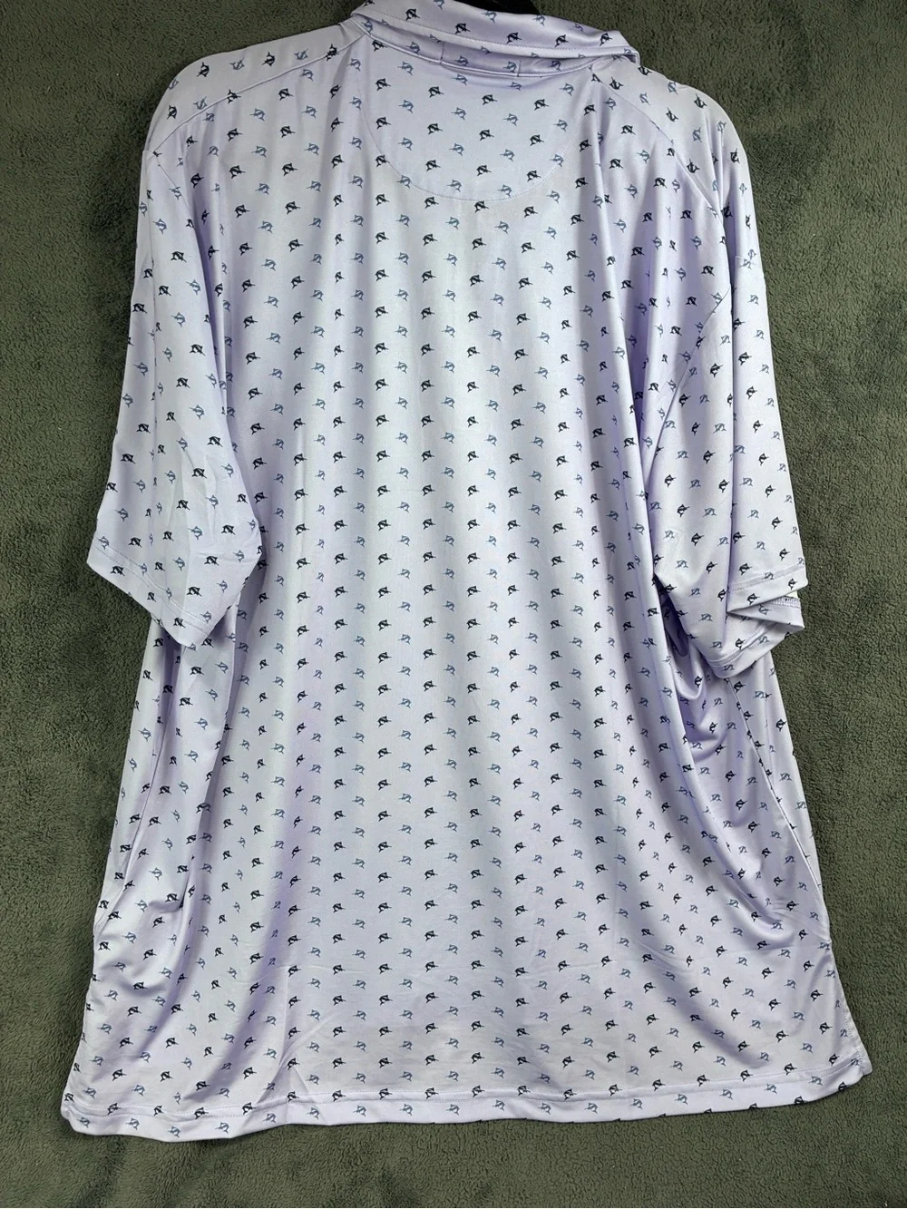RXL Ralph Lauren Lilac Polo with  Micro Motif